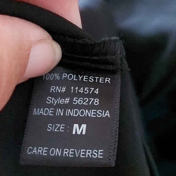 Pleione sleeveless faux wrap blouse black - Picture 6 of 6